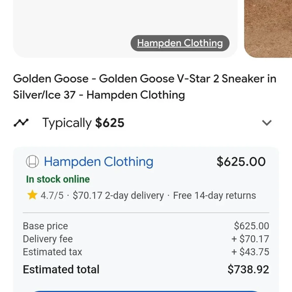 Golden Goose Shoes VStar2 New without Box - Picture 12 of 12